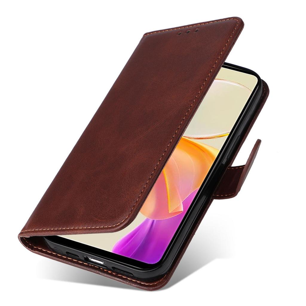 For Vivo Y78 (China) 5G/Y36 4G (Global)/Y36 5G (Global) Phone Case Calf Texture Leather Wallet Stand Cover