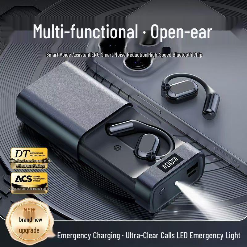 

Wireless Bluetooth Earphones M116: Ear-hook Design, HIFI Sound, 2000mAh Battery M116 Black