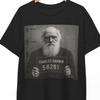 T-shirt Mugshot de Charles Darwin: T-shirt Mème Science Vintage