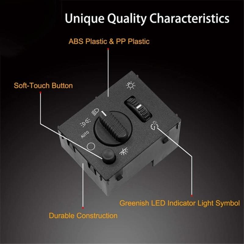 19381535 Heavy Duty Headlight Control Switch Car Interior Switch Fog Lamp Control Knob