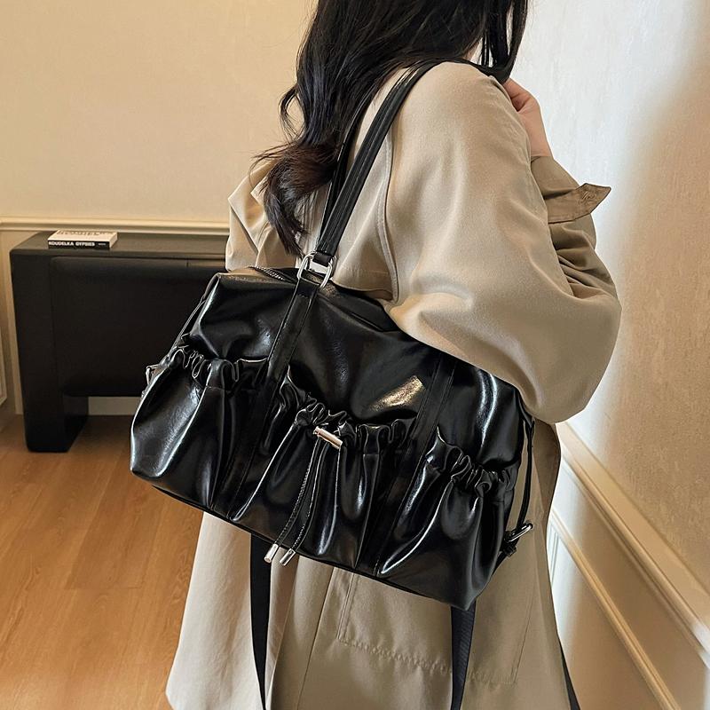 Women PU Leather Crossbody Shoulder Bag 2025 Winter Retro Underarm Bag Luxury Designer Female Brand Handbags and Purses