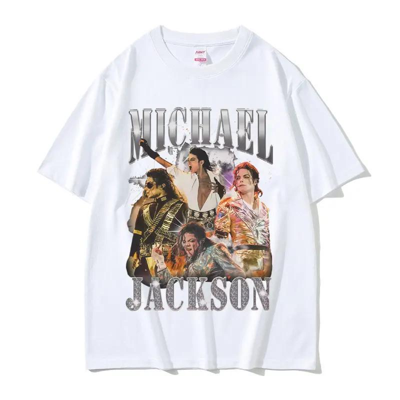 Classic Vintage Michael Jackson Graphic Tshirt Unisex Summer Clothing Fashion Retro Gothic Rock Tshirt Unisexs New Oversized T Shirt