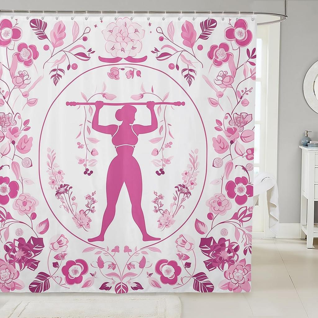 Cat Shower Curtain Japanese Style Bathroom Shower Curtain Sets for Kids Boys Girls Teens,Ocean Wave Fabric Shower Curtain