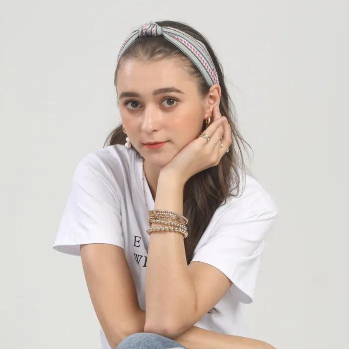 LALA Ethnic Hairband-GREY