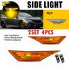 4x LED Sequenzielle Seitenmarkierungsleuchte Gelb Für Honda Civic Limousine/Hatchback 16-21