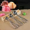 Kitchen Accessories Stainless Steel Ice Cream Spoon Food Grade Mash Potato Scoop Spring Handle