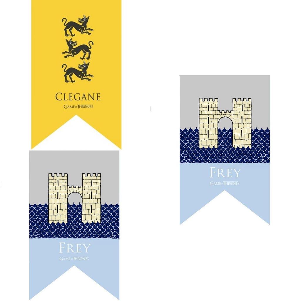 Game Of Thrones Flag Banner With Polyester Fabric For Themed Room Decor