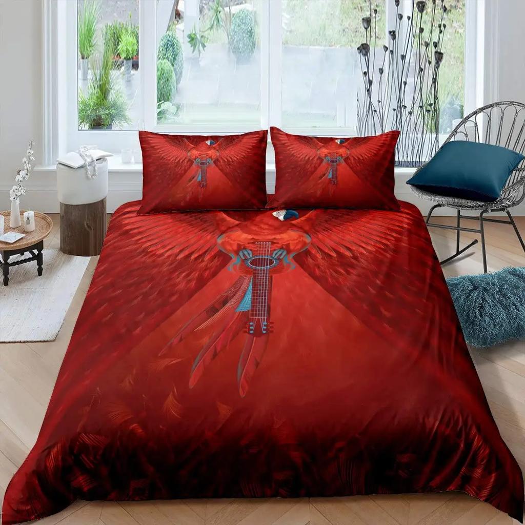 Angel Wings Duvet Cover Set Lucifer Angel Bedding Sets Aesthetic Wing Feather Comforter Cover Set Full Size King Size For Girls