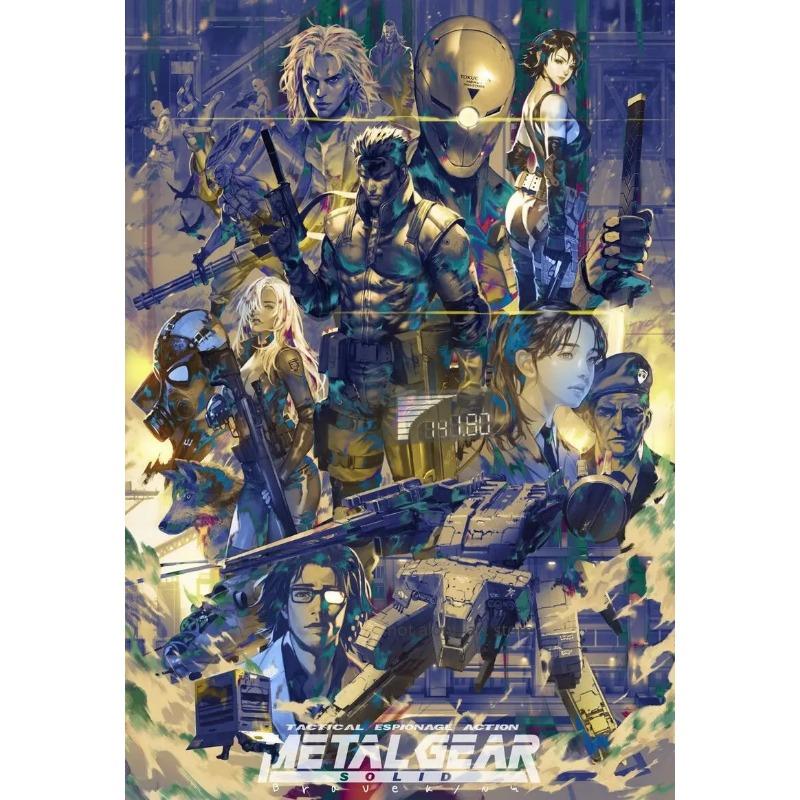 Poster Art Seria Metal Gear Solid - Print pe Pânză Decor de Perete pentru Entuziaștii Jocurilor