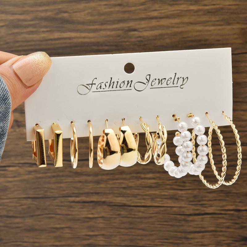 Chic Cross-Border Fashion Earrings for Women: Elegant and Versatile Ear Drops with a Bold, High-End Look