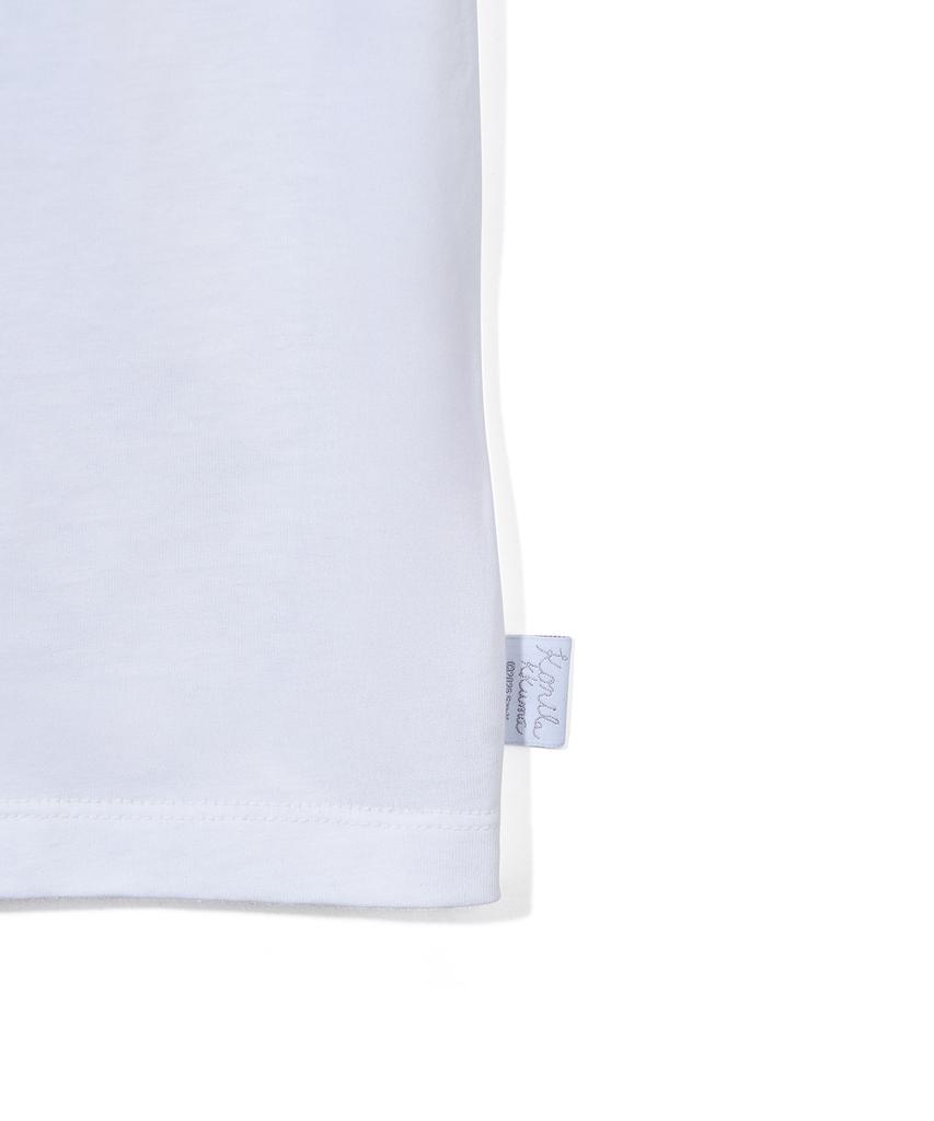 YOUHEE [Korilakkuma] Lace Off-Shoulder T-Shirts White