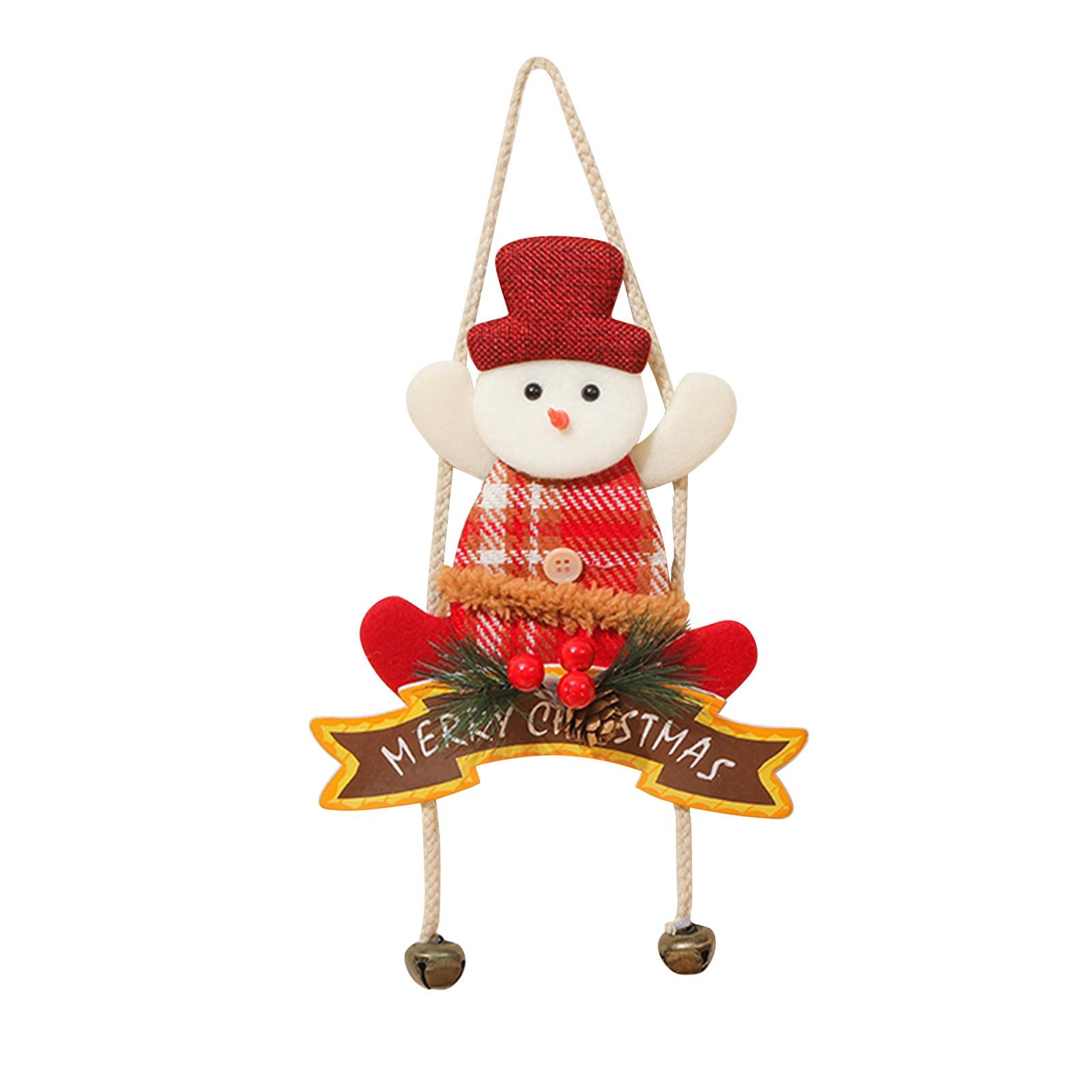 

Christmas Old Man Snowman Pendant Decoration Holiday Gift Scene Arrangement One Size