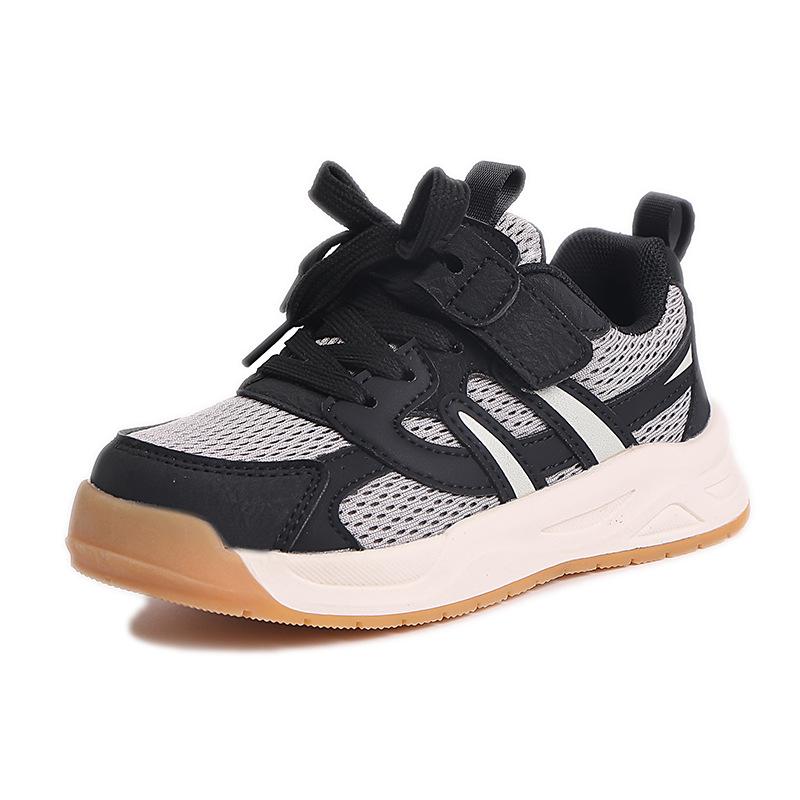 Girls shoes 2025 new spring and autumn children's mesh sneakers breathable girls casual soft baseplate shoes students