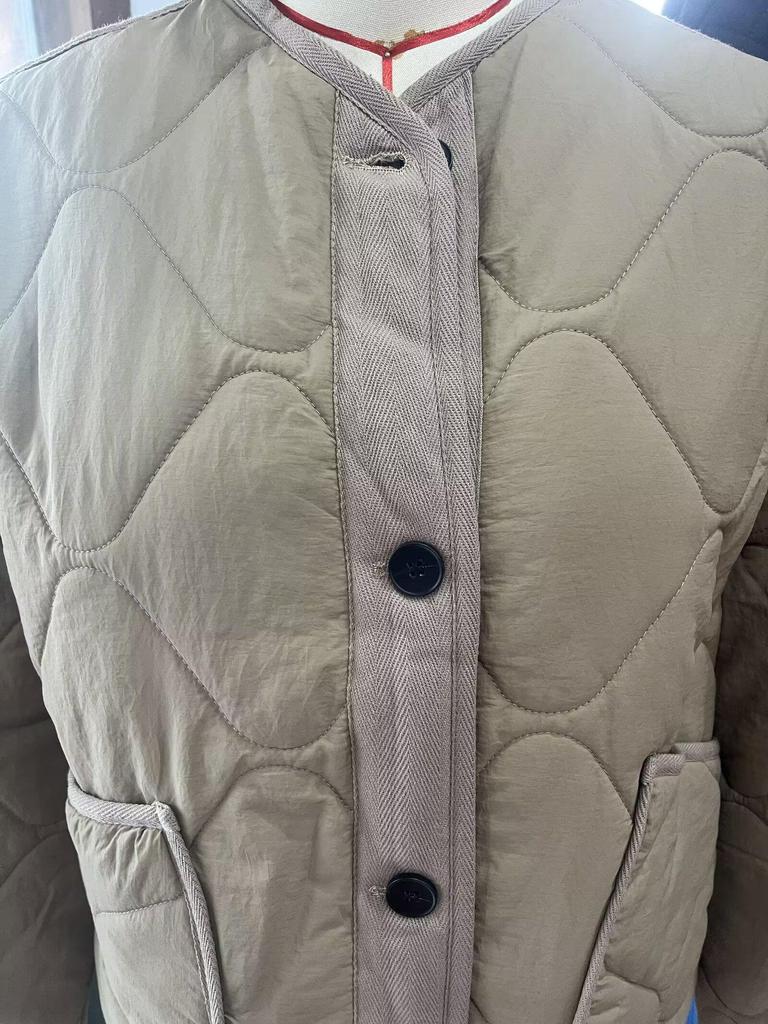 2025 European & American Style Casual Round Neck Cotton Jacket