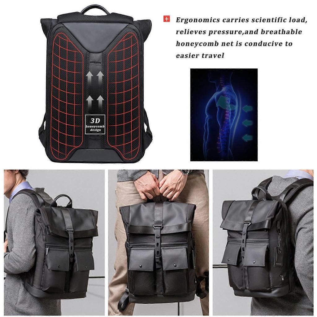 15.6 Inch Business Backpack School Rucksack Large Waterproof Travel Backpack
