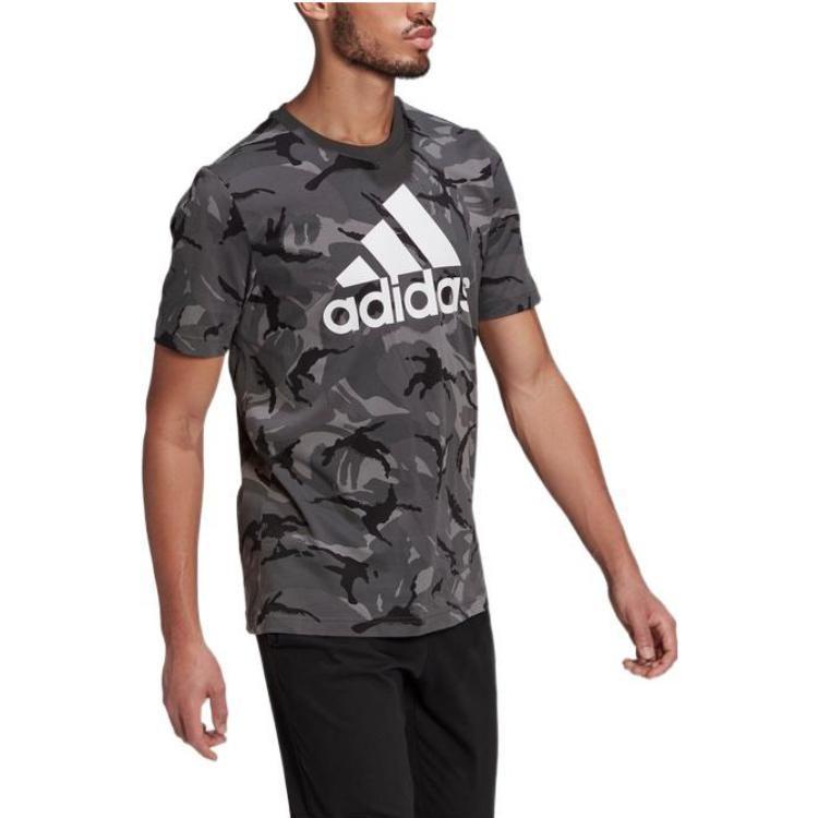 adidas T Shirts Men's Black Crew Neck Moderate Straight Fit GK9951