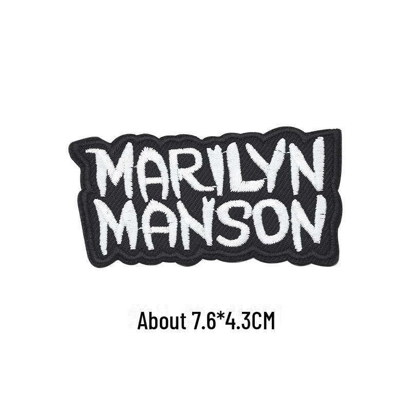 Black Self-Adhesive Embroidery Patch for DIY Clothes Repair and Decoration