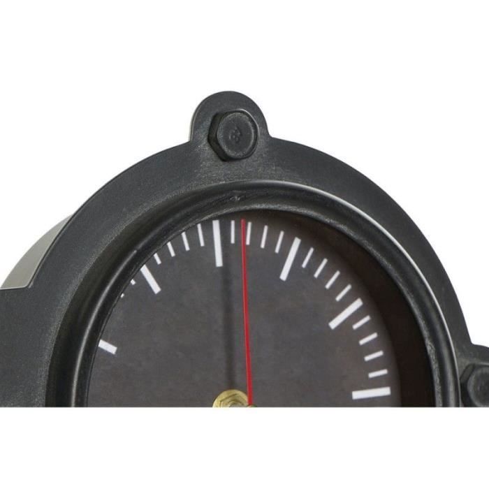 Horloge De Table - DKD Home Decor - Verre Noir Doré - 38 X 7 X 20 Cm - Style Vintage - A Poser