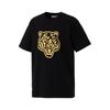 ONITSUKA TIGER Animal Pattern Crew Neck Short Sleeve T-Shirt Unisex Tops Black 2183B455-001