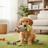 Bite-resistant Plush Duck Dog Toy Soft Plush Dog Chew Toy Cute Design Squeaky Dog Toy  Puppy Play