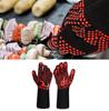 BBQ Gloves 1472 Fahrenheit  Heat Resistant Grilling Gloves Nonslip Silicone for Barbecue Cooking Baking