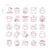 45 Pcs/pack Cute Rabbit Daily Kawaii Decoration Stickers Planner Scrapbooking Stationery Japanese Diary Adhesive Stickers