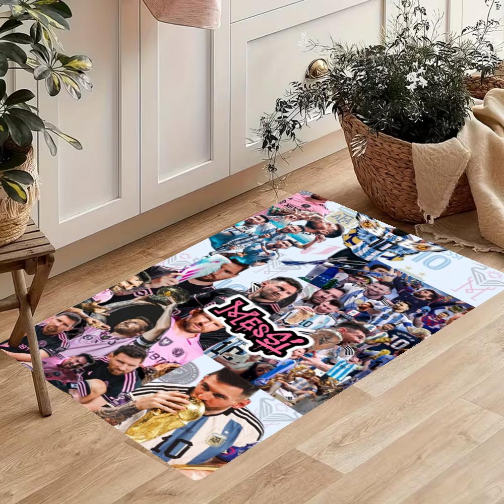Messi Kitchen Floor Mat Long Strip Mat Antislip Machine Washable Suitable For Bathrooms Laundries Home Decoration Carpets