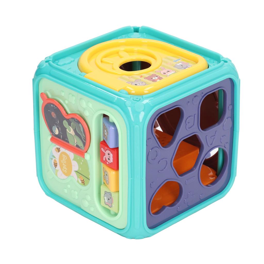 Kid Drum Set Music Light Smart House Function Safe Early Learning Six Sided Drum Toys for Boys