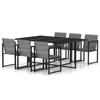 Maison Exclusive - Salon de jardin 7 pcs avec coussins Résine tressée Gris