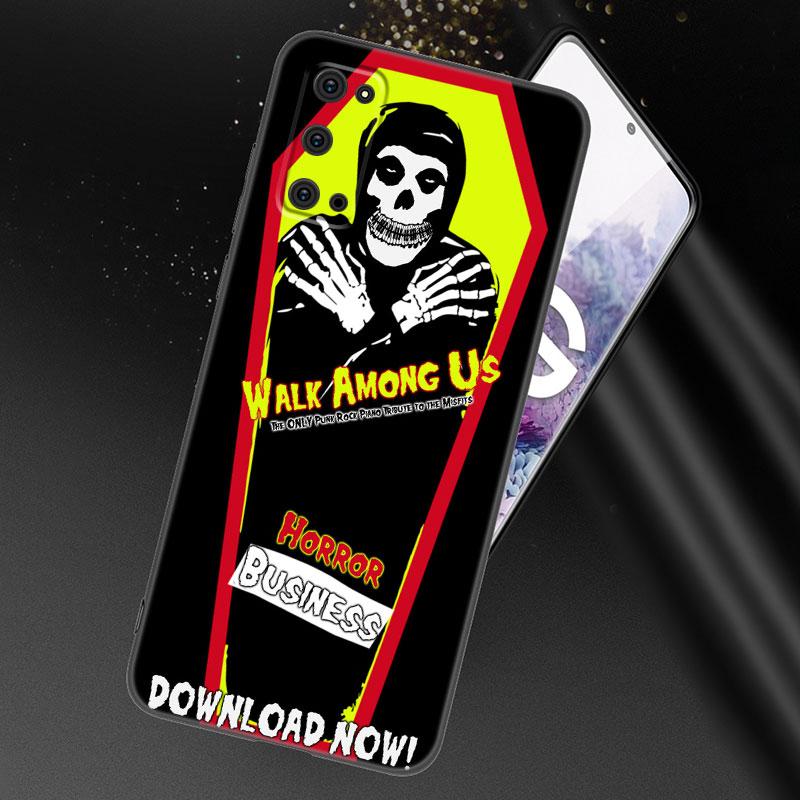 The Misfits Glenn Danzig Black Silicone Phone Case For Samsung Galaxy S23 S21 S20 FE S24 S22 Ultra S10E S10 S9 S8 Plus