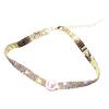 Trendy Summer Bow & Rhinestone Tassel Choker Necklace for Women