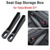 2PCS Seat Gap Storage Box for Tesla Model 3 Y Strip Crevice Organizer Filler Pocket Multifunction Wallet Keys Card Phone Holder