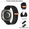 KALEBOL For Samsung Galaxy Watch Ultra 47mm Nylon Watch Strap Magic Tape Wave Wrist Band