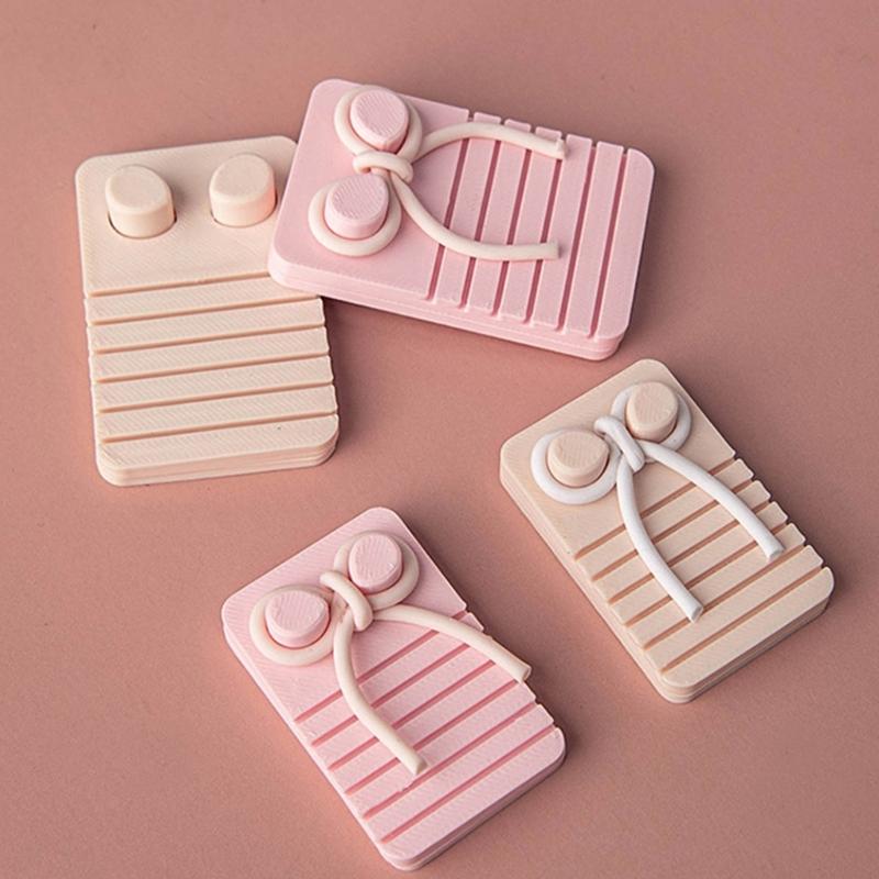 Flexible PLA Clay Earring Mould Set for Line Shaping and Creative Bowknot Designs In Jewelry Crafting