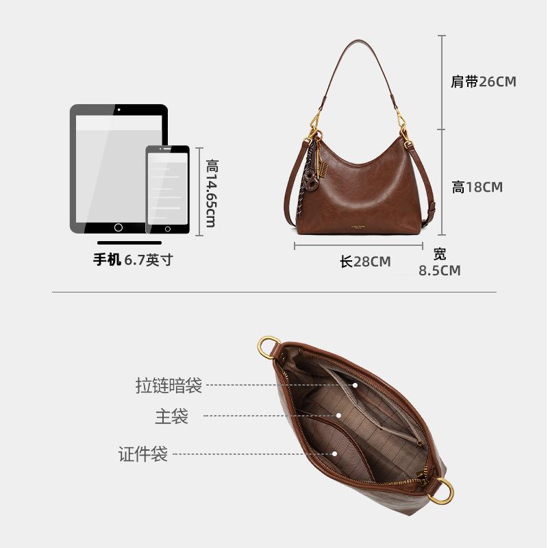 Tote Bag Women'S Bag Autumn And Winter Armpit Bag Large Capacity Fashion Versatile Retro Commuter Shoulder Bag