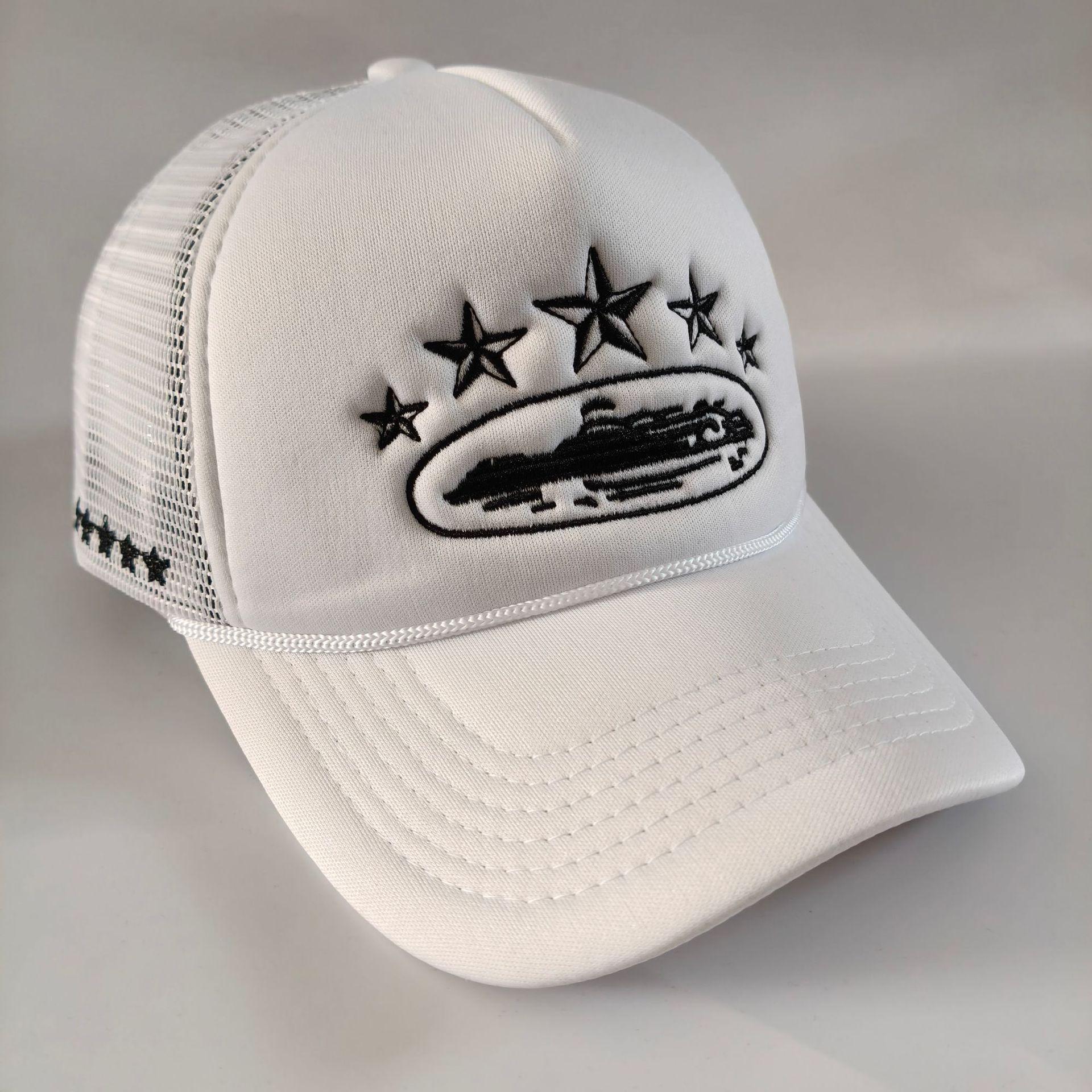 

2025 Summer New Fashion 5 Stars Embroidery Baseball Cap for Men and Women Breathable Mesh Cap Adjustable Adjustable