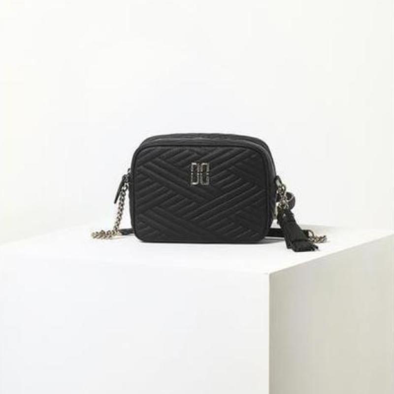 Daks Black Leather Chain Crossbody Bag Dcba6e361bk