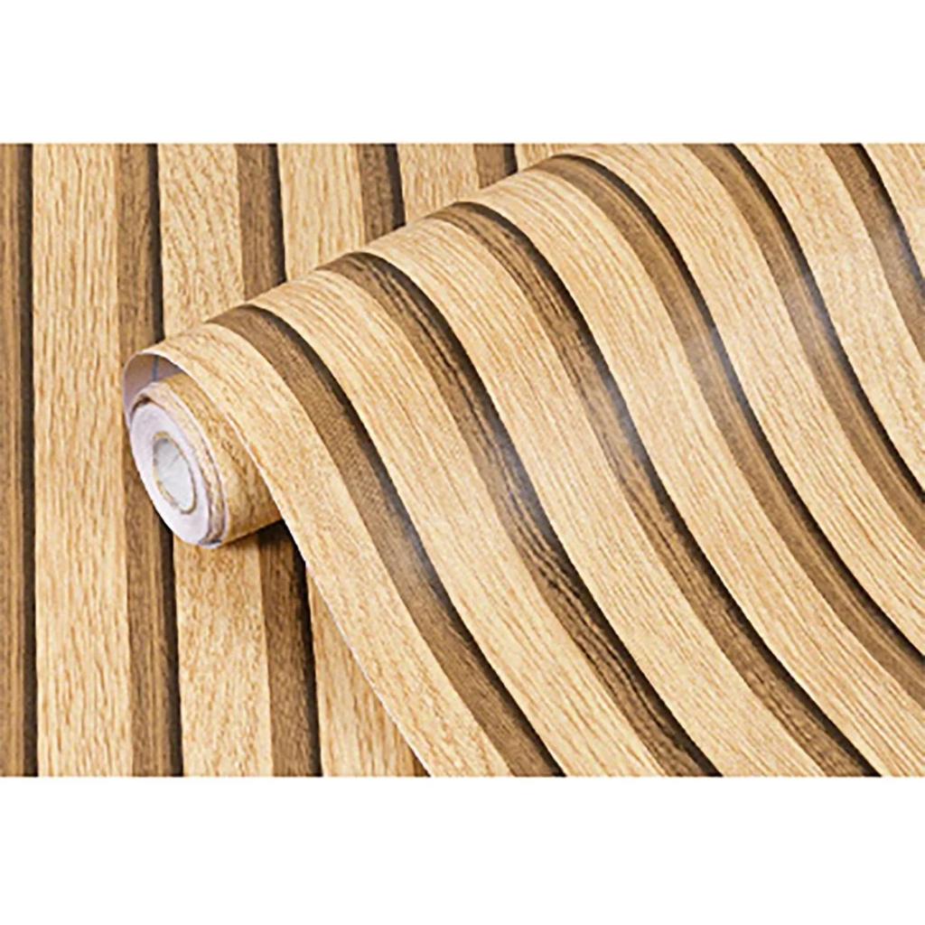 Decorative Waterproof Moisture-Proof Mildew Proof Modern Wallpaper Wood Grain Self-Adhesive Paper Suitable For Kitchen Walls Quality