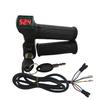 Red Screen Handlebar Grip Lock & Three-Speed Voltage Display Electric Scooter Throttle Grip