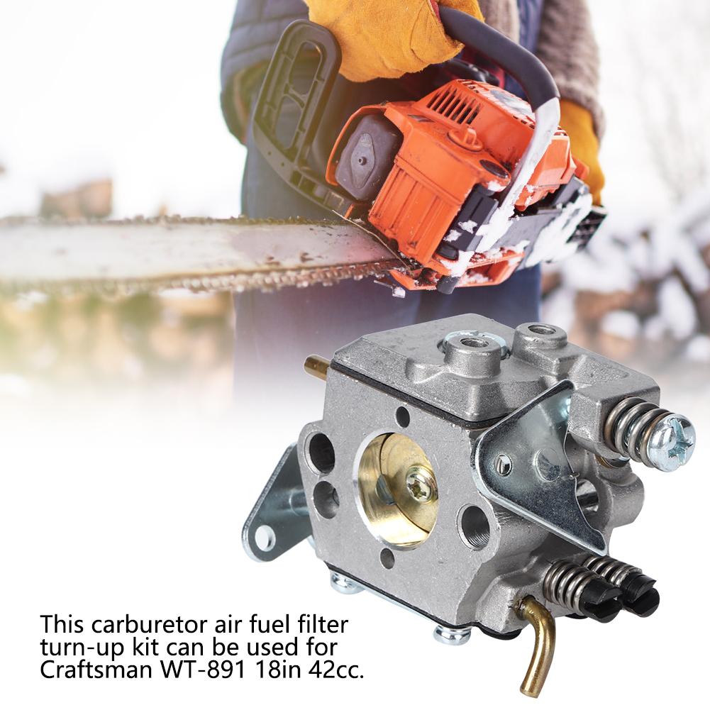 Electric Chainsaw Carburetor Air Fuel Filter Tune Up Kit Fit for Craftsman WT-891 18in 42cc