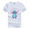 Disney Kawaii Lilo Stitch Print Hippie Cheap T-Shirt Summer Loose White Cute Stitch Ladies Tops Harajuku Men Tees Women Blouses