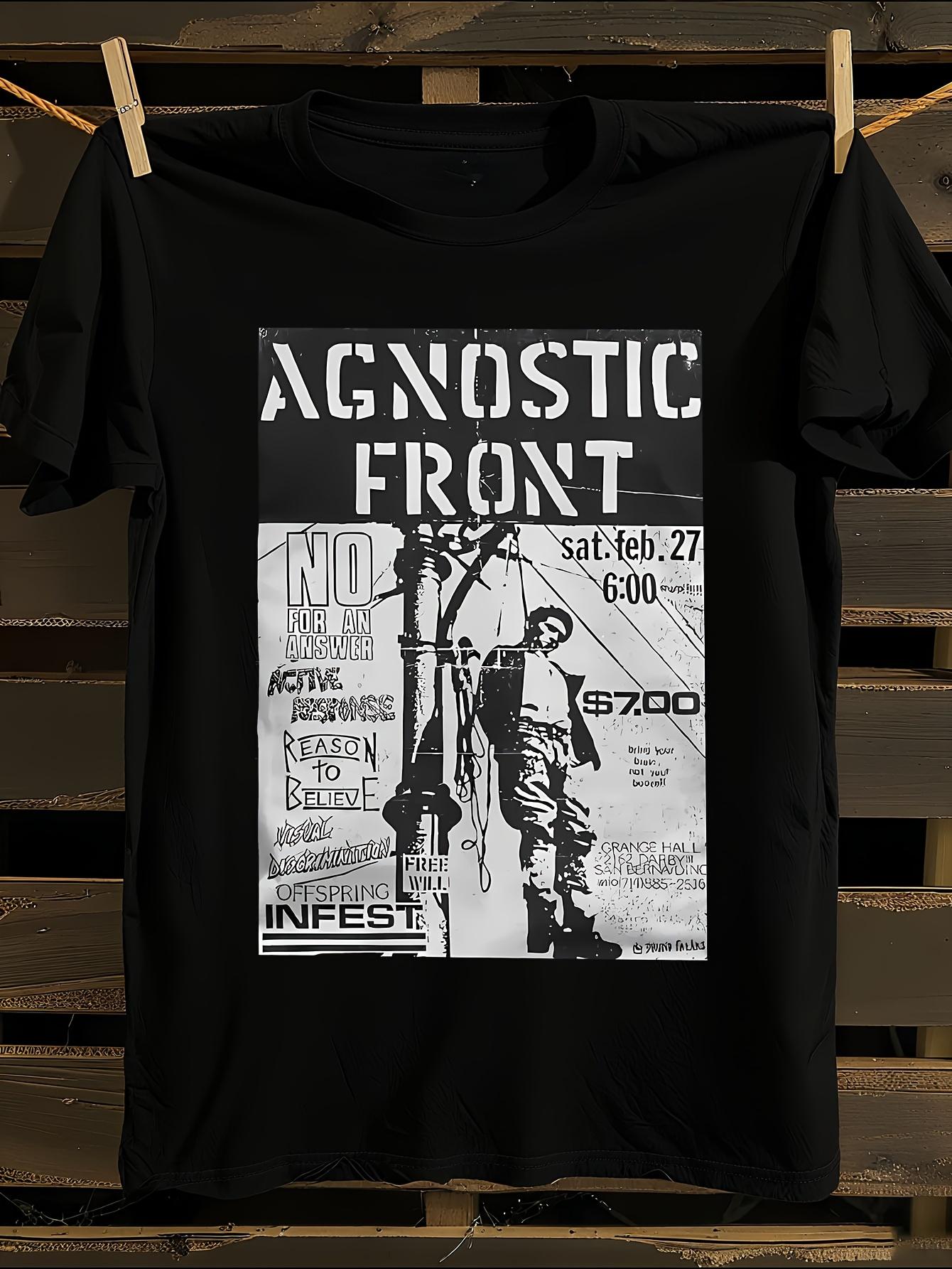 Agnostic Front Punk Hardcore Band Logo Tshirt XXXXL