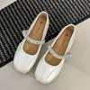 Beautiful matching skirt ballet Mary Jane single shoes women's spring and autumn new flat French small leather shoes women
