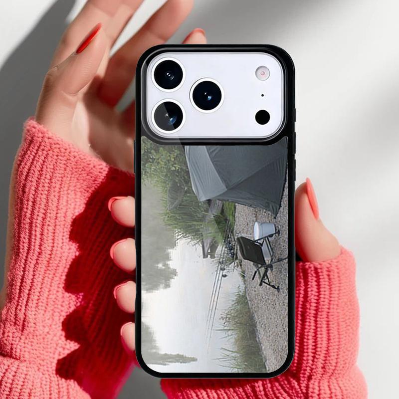 Fishing Gear Fish Patterned Phone Case for iPhone 17 16 15 14 13 Pro Max Back Cover for 12 11 Pro Coque