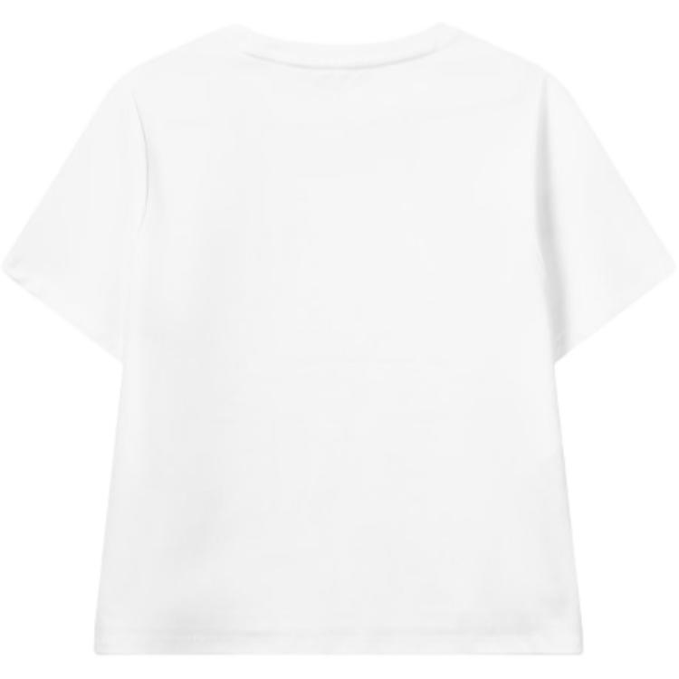 FILA White Special Trendy Versatile Simple Vitality Short Sleeve Regular T-Shirt Women Tops F11W028124A-WT