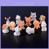 Adoráveis Mini Bonecos de Cachorro de Resina 12 Estilos Ornamentos Perfeitos Para Encantar a Decoração do Jardim
