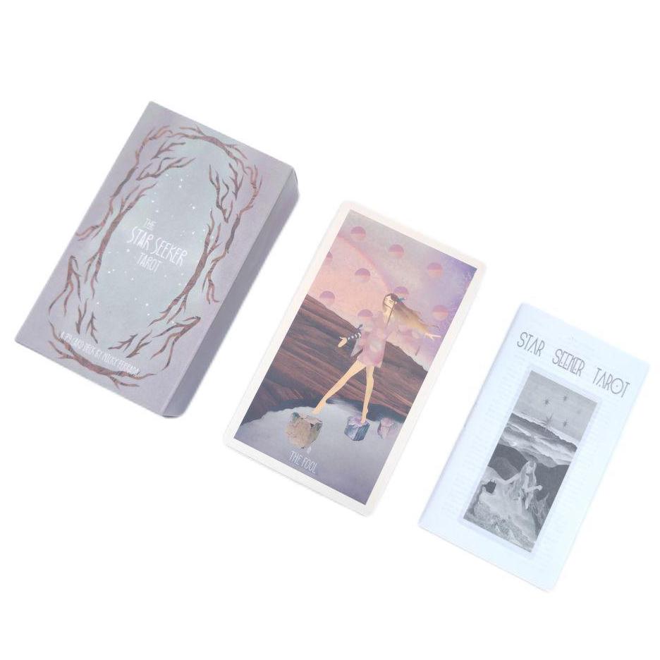 

12x7 см колода карт Таро Star Seeker, настольная игра для вечеринок, настольная игра с бумажным путеводителем