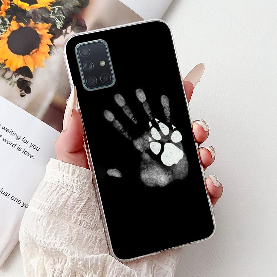 For Samsung Galaxy A71 Case SM-A715F Cover Fashion Butterfly Flower Soft Clear Silicone Phone Cover For Samsung A51 A 51 5G Capa