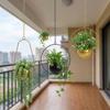 With Chain Hook Wall Mounted Flower Holder Minimalist Hanging Plant Bucket  Home Indoor