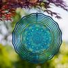 10 Zoll Hängender Windspinner mit 360 Grad Drehhaken für Outdoor Garten Balkon Deko Elegantes Windgetriebenes Design für Frühling Sommer